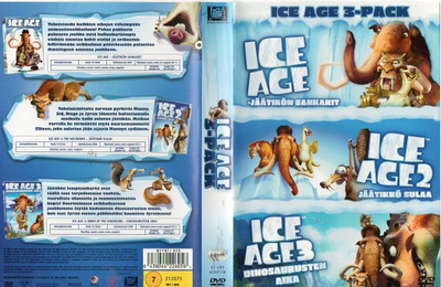 Ice Age 1,2 & 3 (33 717) k -FI- suomik. DVD (3) 3 movie