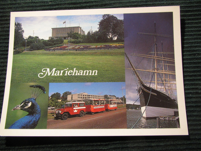 Mariehamn. Laivapostikortti