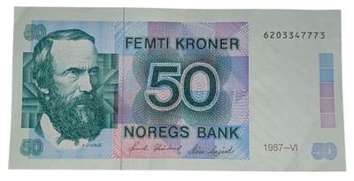 Norja 50 Kroner 1987