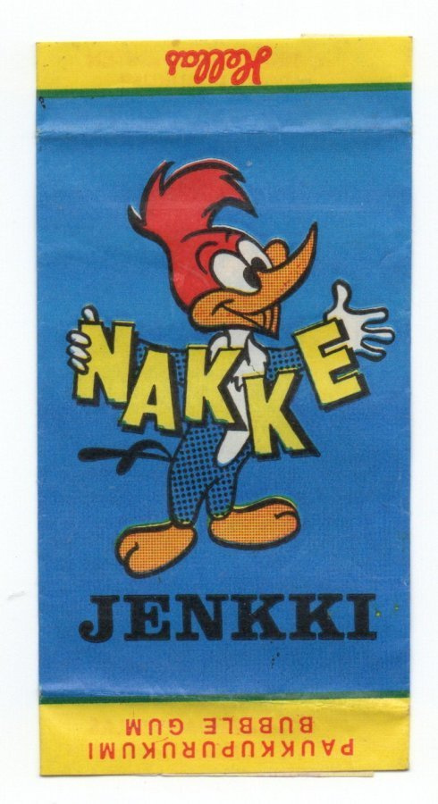 Purkkakääre Hellas NAKKE Jenkki. Sininen kääre.