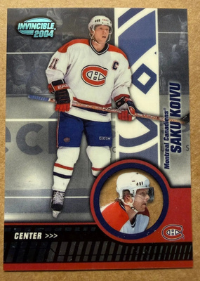 2003-04 Pacific Invincible Blue #50 Saku Koivu */350