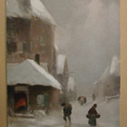 Kaufmann: Kaupunkia lumituiskussa, vanha väripk, p. 1906 - pikkukuva 1