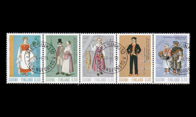 709-13R o Kansanpuvut viisirivilö (1972)