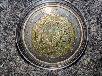 2 € Suomi 2008 Ihmisoikeuksien julistuksen 60. juhlavuosi