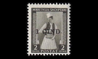 Albania 329 * Käyttösarja päällepainama (1942)