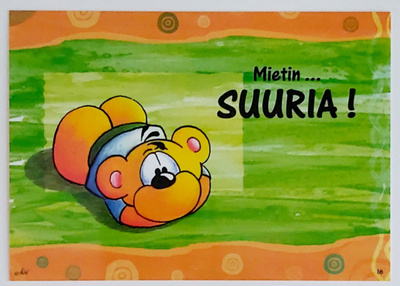 "Mietin...SUURIA!"-KULKEMATON POSTIKORTTI