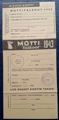 Mottitalkoot 1943.