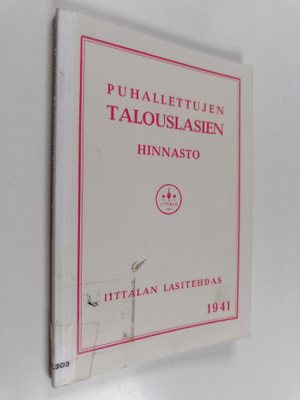 Puhallettujen talouslasien hinnasto (näköispainos)