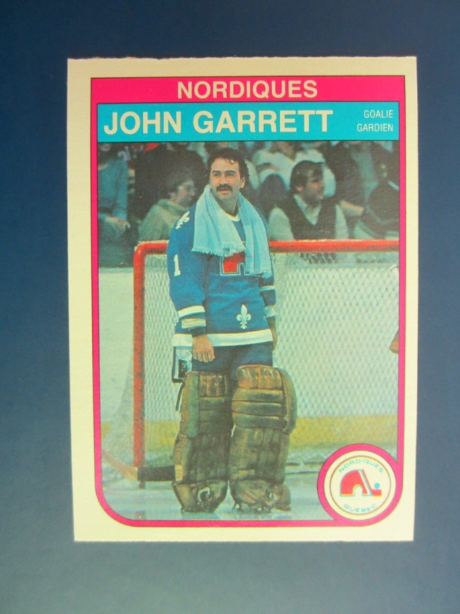 82-83 O-PEE-CHEE JOHN GARRETT MAALIVAHTI