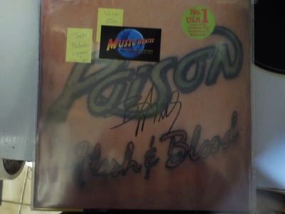 POISON - FLESH & BLOOD VG++/EX+ LP