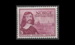 Norja 323 ** Postilaitos 300v 5 öre (1947)
