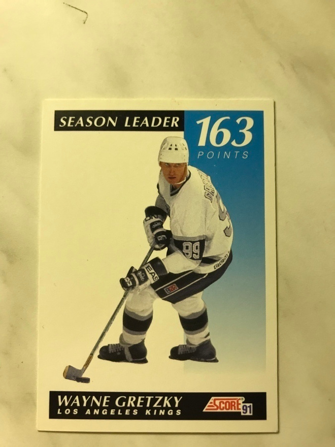 1991-92 Score Canadian Bilingual Wayne Gretzky #296