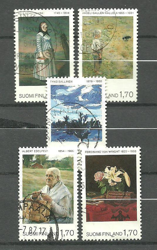 ATENEUM 100V maalaustaide sarja 1987 - LaPe 1020-1024 o