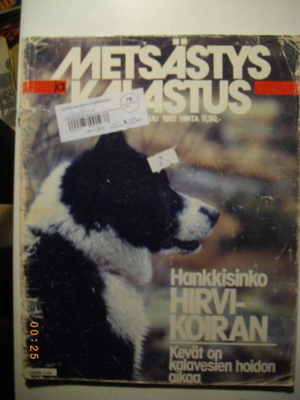 Metsästys ja kalastus Nro 5/1981 (12.11)