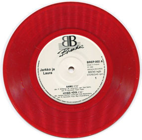 7” SINGLE EP RED Jarkko Ja Laura - Aamu / Hyvää Yötä / Tässä