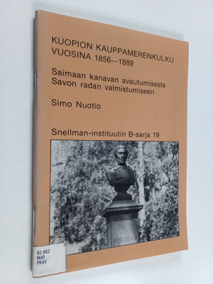 Simo Nuotio : Kuopion kauppamerenkulku vuosina 1856-1889 ...