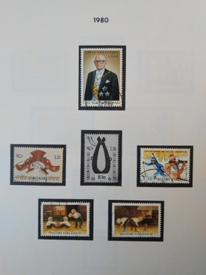 1980 Suomi postimerkki 5 kpl