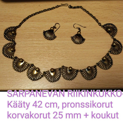 SARPANEVAN RIIKINKUKKA korusetti, pronssi