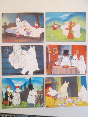 MUUMI PURKKAKUVIA V.1995 YHTEISHINTAAN 6 KPL