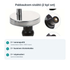 WC-istuimen Saranapultit 2 kpl – Universaali Pikakiinnitys - pikkukuva 4