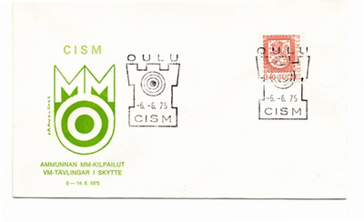 Oulu: Ammunnan MM-kilpailut (erikoisleima 6.6.1975)