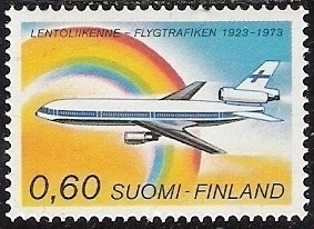 1973 Lentoliikenne 50 vuotta DC-10-30 ** LaPe 737