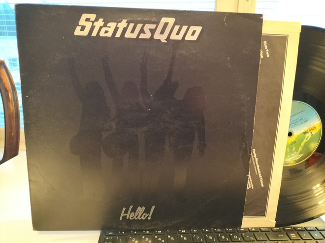 STATUS QUO, Hello !  LP UK -73 SIISTI KUNTO !!