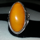 Venäläinen honey egg Meripihka natural antique - pikkukuva 1