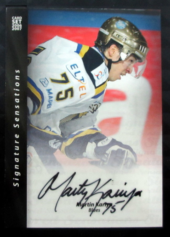 Martin Kariya Blues Signature /44 Cardset 2006-07
