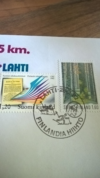 Kuori Finlandia hiihto 1982 erikoisleimalla