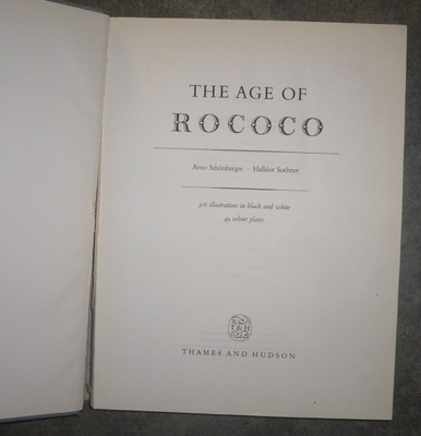 Arno Schönberger : The Age of Rococo 1960 1.p.