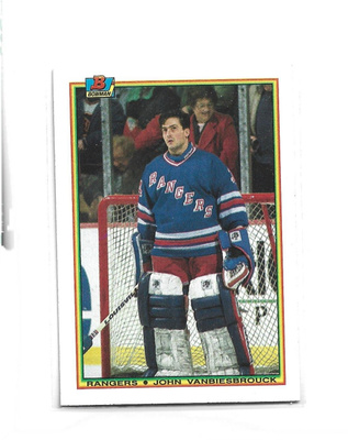 JOHN VANBIESBROUCK (mv) RANGERS - 1990 BOWMAN # 222