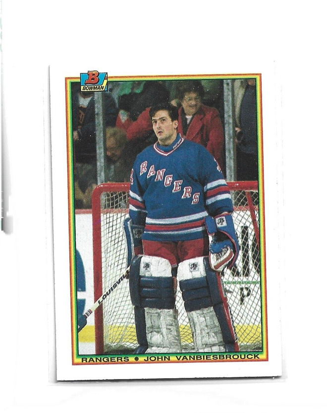 JOHN VANBIESBROUCK (mv) RANGERS - 1990 BOWMAN # 222