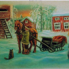 kortti Talven tai kesän iloja - eril. taidekortteja - pikkukuva 1