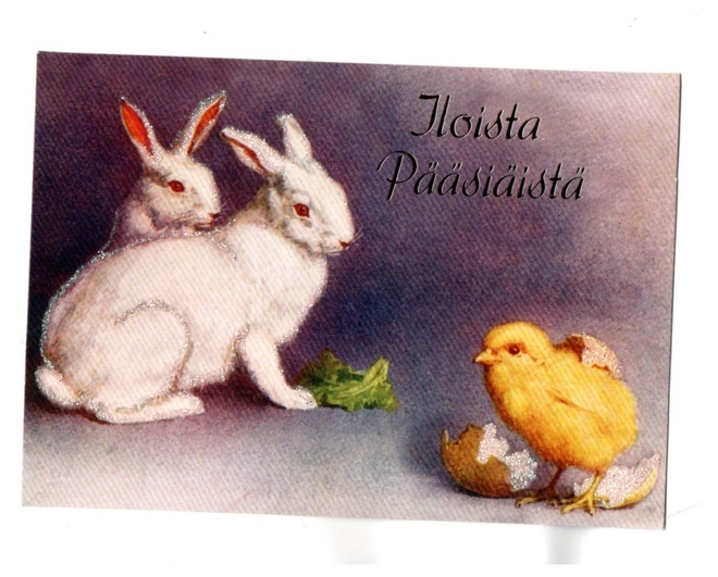 °°ILOISTA PÄÄSIÄISTÄ°° -KORTTI /Kimalle