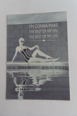 I´m gonna make the rest of my life........