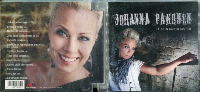 JOHANNA PAKONEN . CD-LEVY . JÄLKEEN KAIKEN SUUREN
