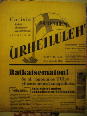 Suomen Urheilulehti Nro 94/1937 (30.9)