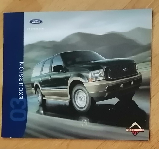 2003 Ford Excursion esite - KUIN UUSI - 16 sivua