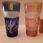 KAGAMI CRYSTAL. JAPAN. HUIPPU HIENOT KRISTALLILASIT 2 kpl - pikkukuva 3