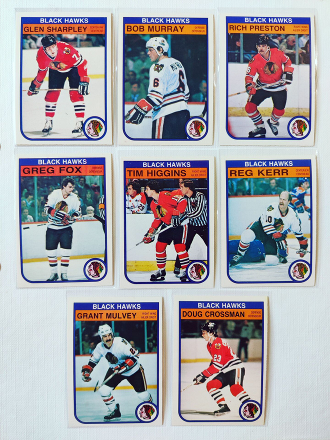82-83 Opc - Chicago Black Hawks 8kpl