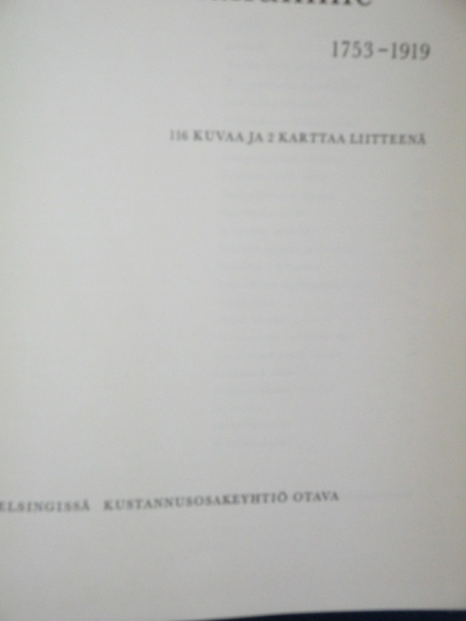 K.W. Janarmo : Varhaisilmailumme 1753 - 1919