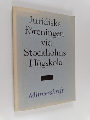 Gudmund Silfverstolpe : Juridiska föreningen vid Stockhol...