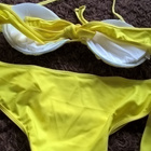 Keltaiset Bikinit / Push up -bikiniliivit ja Bikinihousut M - pikkukuva 2