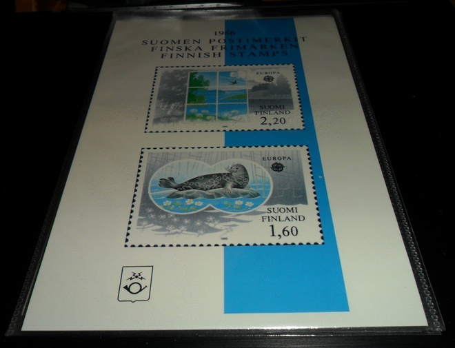 VUOSILAJITELMA 1986 POSTIMERKIT