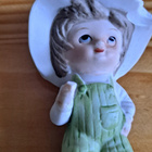 Poika ja koira, keramiikka figuuri vintage - pikkukuva 5