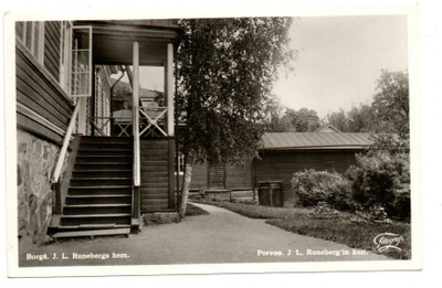 Vanha kortti, Porvoo, J.L. Runeberg'in koti