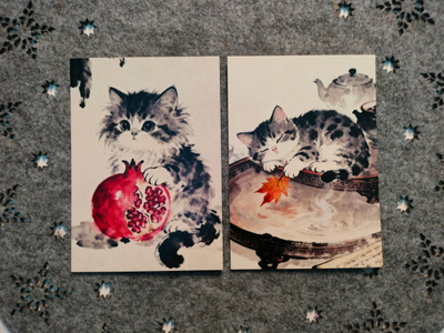 ~Kissa kortti~ 2kpl