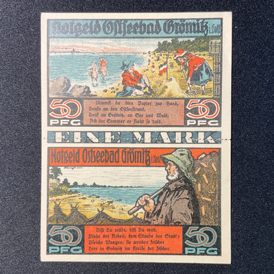Notgeld Ostseebad Grömiz i hoff 12.mai 1921