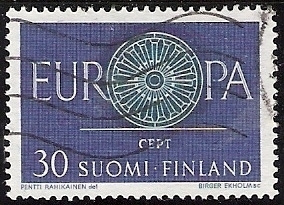1960 Eurooppa-merkit 30 mk leimattu LaPe 525